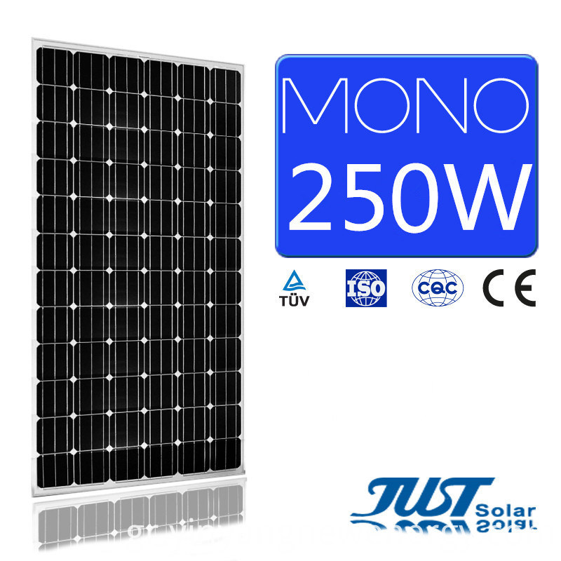Καλύτερη τιμή 250W μονοφωνικό ηλιακό πάνελ με 25 χρόνια εγγύηση